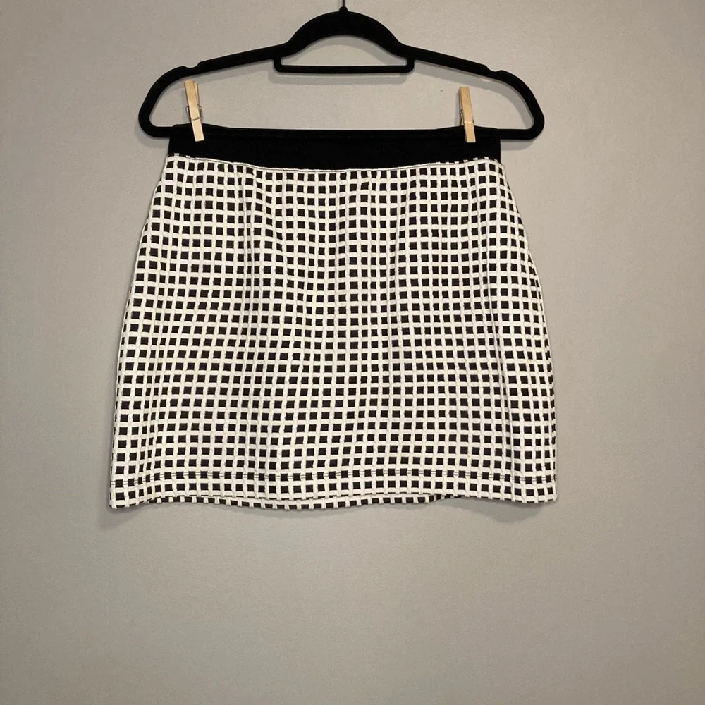 Lou & Grey S Skirt Black White Pockets Zippers. - Picture 3 of 5